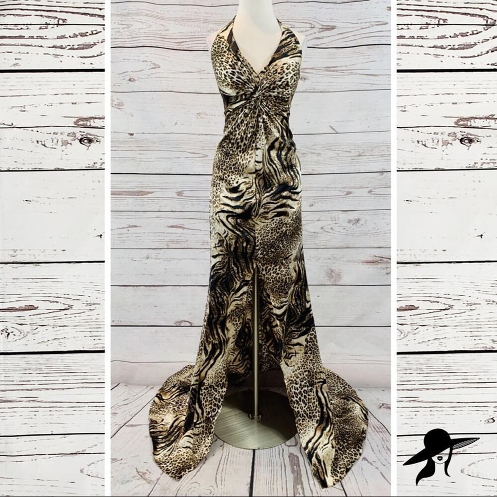 Evenings by Allure animal print tiger leopard